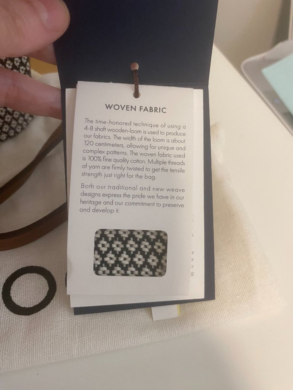 NWT Chicago Mini—Align / Salt & Pepper with Brown Leather by Toorbon - Picture 5 of 15